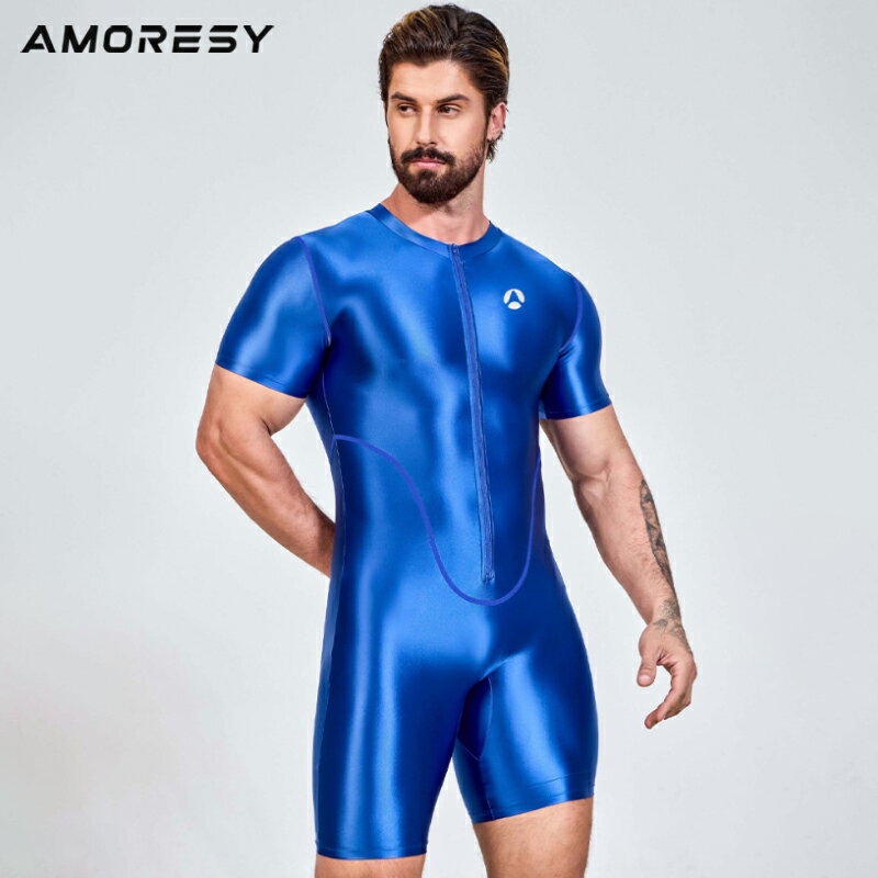 AMORESY | 539 Olympus運動緊身衣半袖五分褲款騎行休閒游泳健身跑步