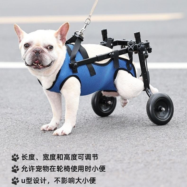 免運 附發票 小型犬後腿輔助器狗狗外出小推車狗輪椅四肢康復支架殘疾輔助車