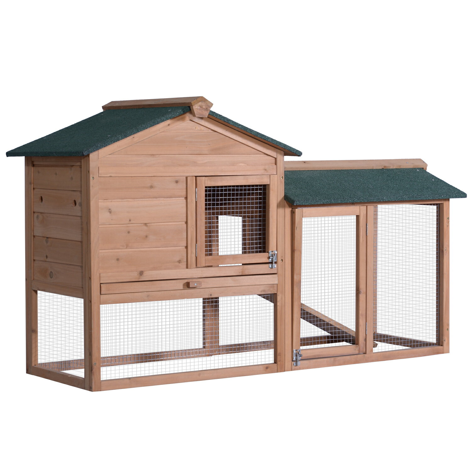 Lovupet 58 Deluxe Wooden Chicken Coop Backyard Nest Box Pet Cage Rabbit Hen Hutch 0305