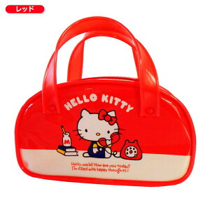【震撼精品百貨】Hello Kitty 凱蒂貓 HELLO KITTY防水小提袋-打電話圖案-紅色 震撼日式精品百貨