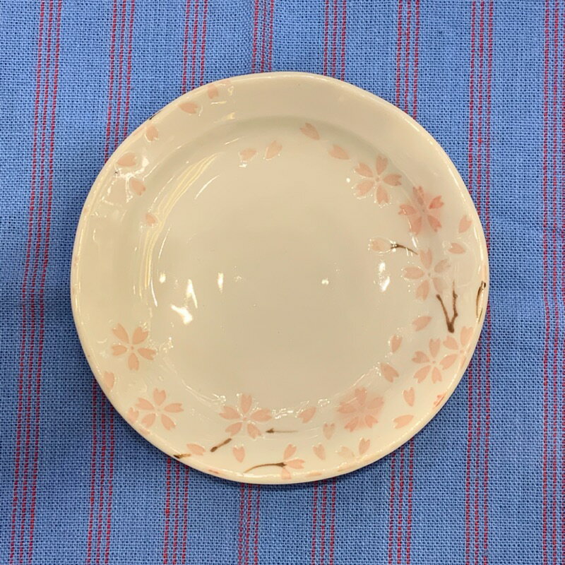 日本美濃燒 小菜盤 12*2cm 櫻花小碟