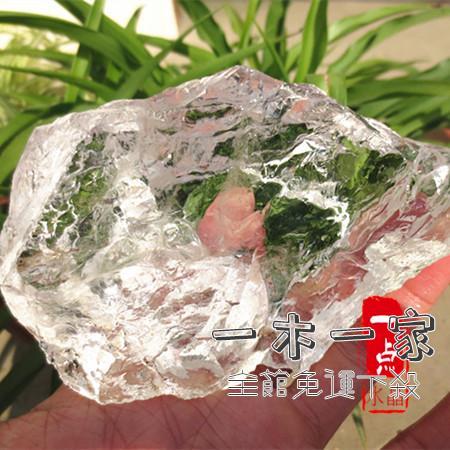 水晶石純天然白水晶原石大塊白水晶毛料原料原礦雕刻練手料晶體好| 三木