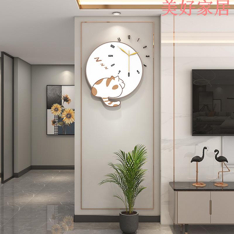 免運 掛鐘 現代簡約鐘表家用靜音客廳裝飾時鐘掛墻個性創意DIY兒童掛鐘