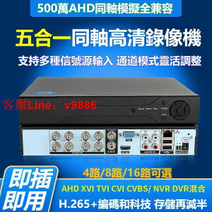【咨詢客服應有盡有】AHD監視器主機8路XVITVICVIDVR同軸錄像機1080P 5MP主機監控4入畫面網路錄影機