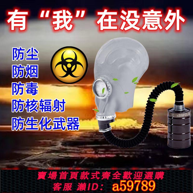 【臺灣公司 可打統編】生化危機防毒面具全面罩磷化鋁化工消防放毒氧氣全臉防煙防護甲醛