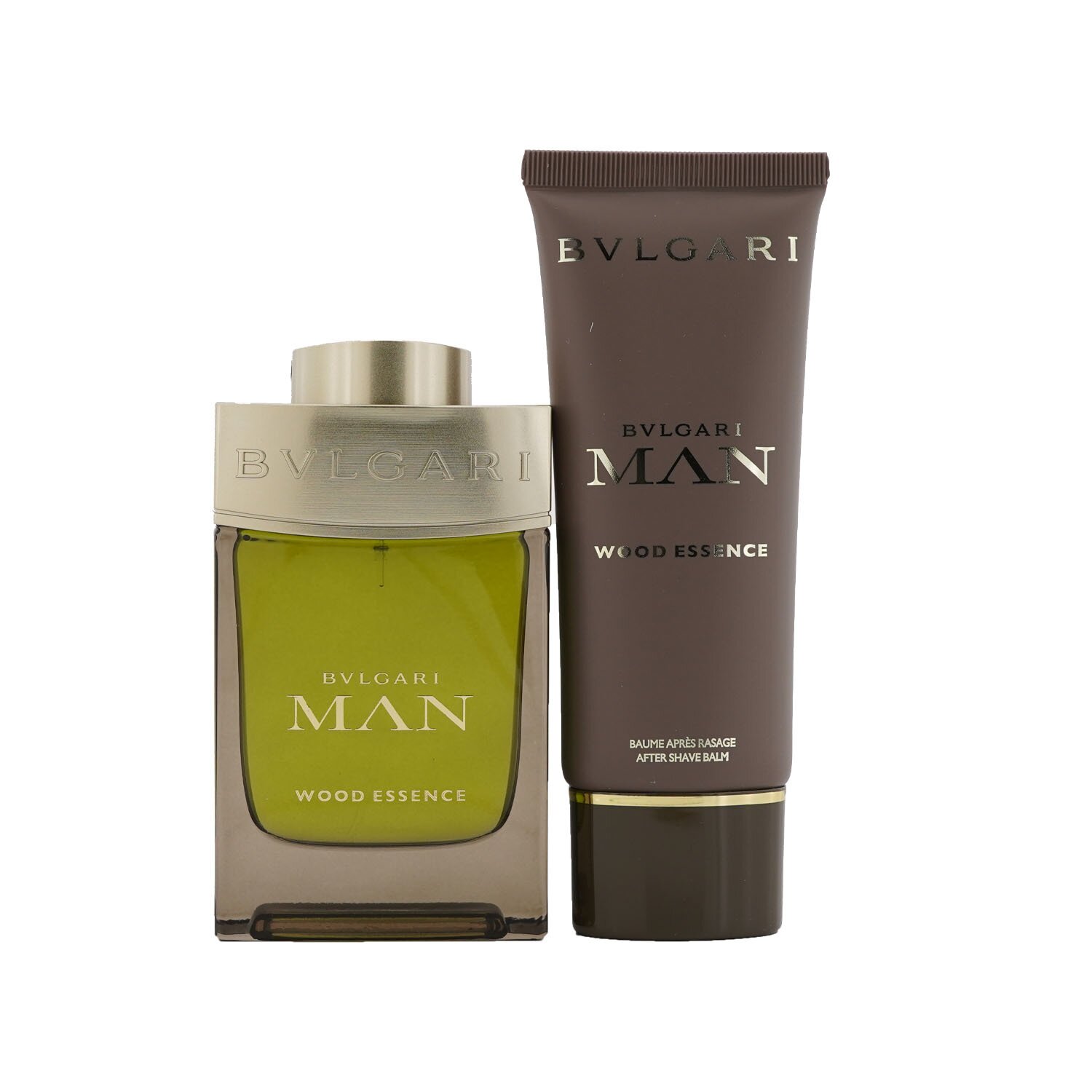 寶格麗 Bvlgari - Man Wood Essence 男士香水套裝: 木質調香水 100ml/3.4oz + 鬚後護膚膏 100ml/3.4oz + Pouch
