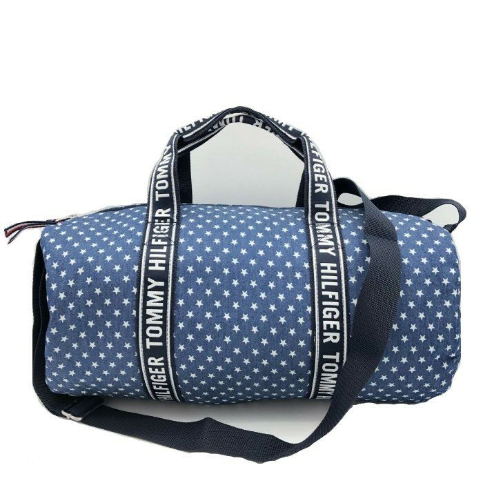 Tommy Hilfiger 旅行袋 運動包 小款 波士頓包 帆布包 籃球包 側背包 T94627 藍色星星(現貨)▶指定Outlet商品5折起☆現貨