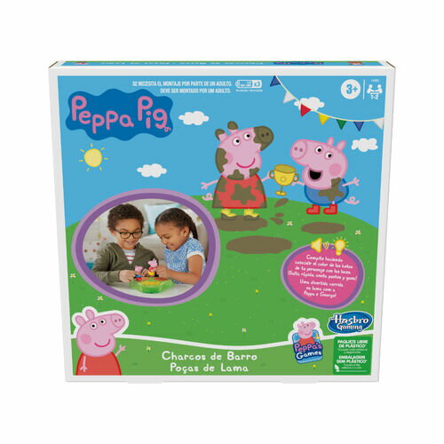 《 HASBRO 孩之寶》Peppa Pig 粉紅豬小妹 跳泥巴水坑比賽電子遊戲組 東喬精品百貨
