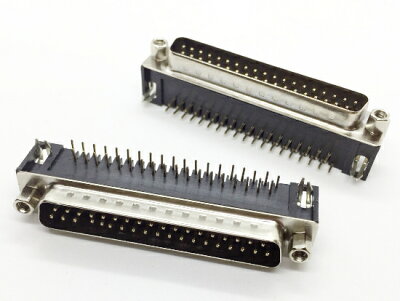 37P彎腳公頭 DB37 / DR37 / 37針 RS232串口90度彎腳(5個含稅價)【佑齊企業 iCmore】