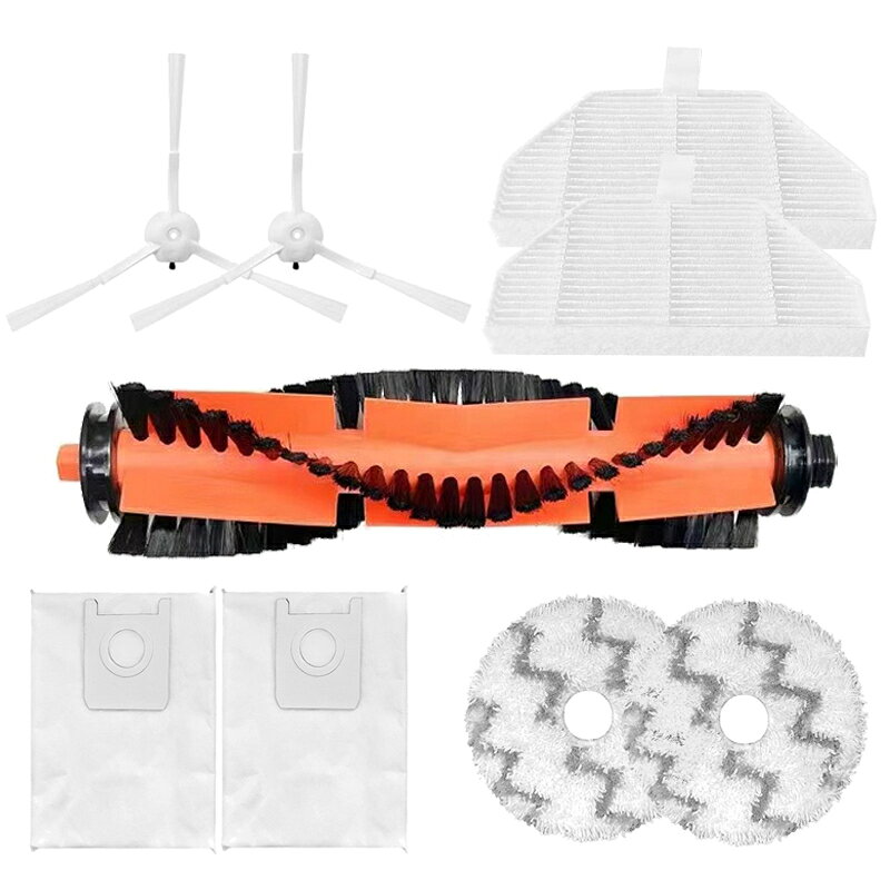 用於 roidmi EVA SDJ06RM 掃地機器人主刷邊刷內建過濾器防塵袋拖把布配件