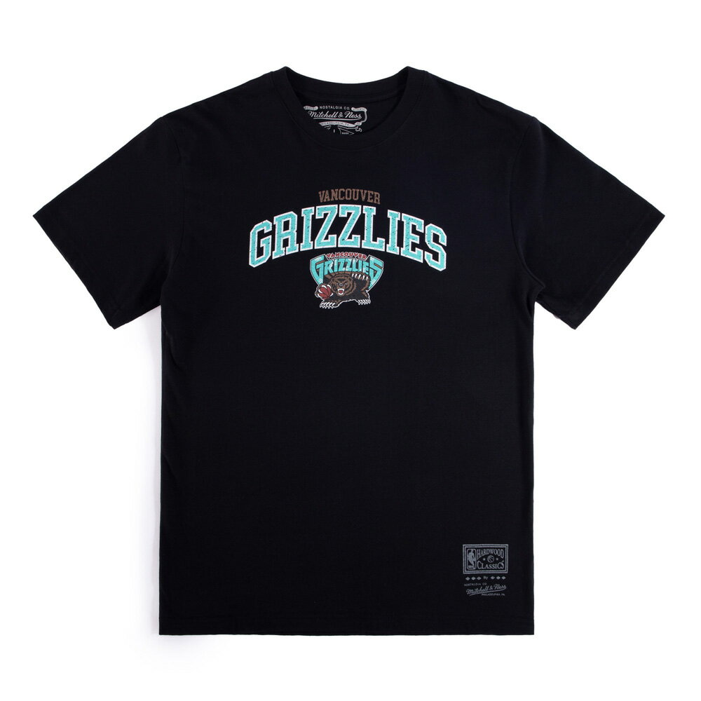 【滿千折百】MITCHELL & NESS 短T TEAM ARCH LOGO DAD 灰熊 黑綠 短袖 男 MNTS015VGB