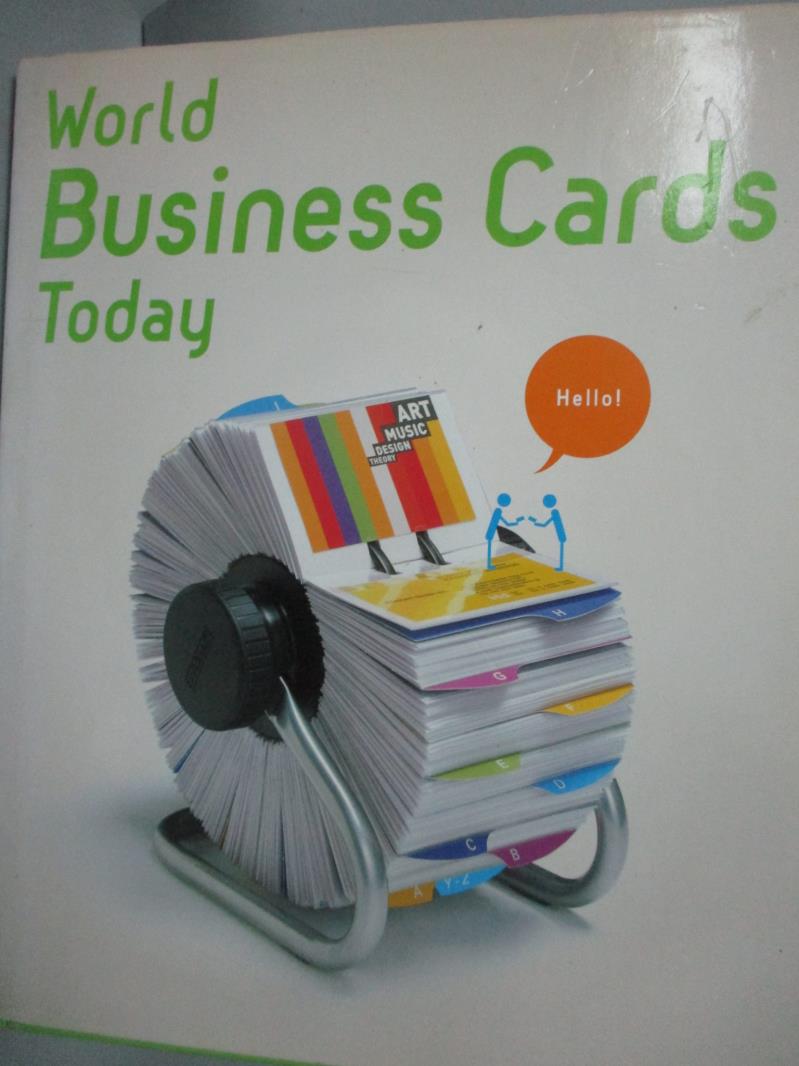 【書寶二手書T1／設計_QIF】World Business Cards Today_日文書_Pie Books