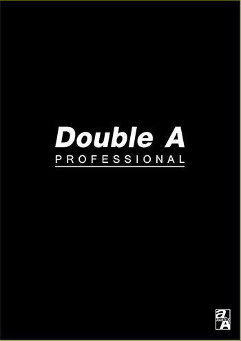 【DOUBLE A】Q4辦公室系列筆記本-A5/膠裝/40頁(黑牛皮)-橫線內頁DANB15069