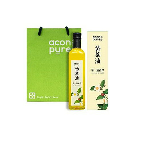 acon pure 連淨純苦茶油(第一道初榨) 送綠色提袋 活動至9/17