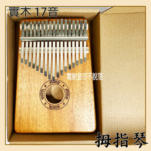 【FUN心玩 臺灣出貨】拇指琴 17音 雷射音符 指尖琴 DIY樂器 木製琴 卡林巴拇指琴 手撥琴 簡易樂器 禮物