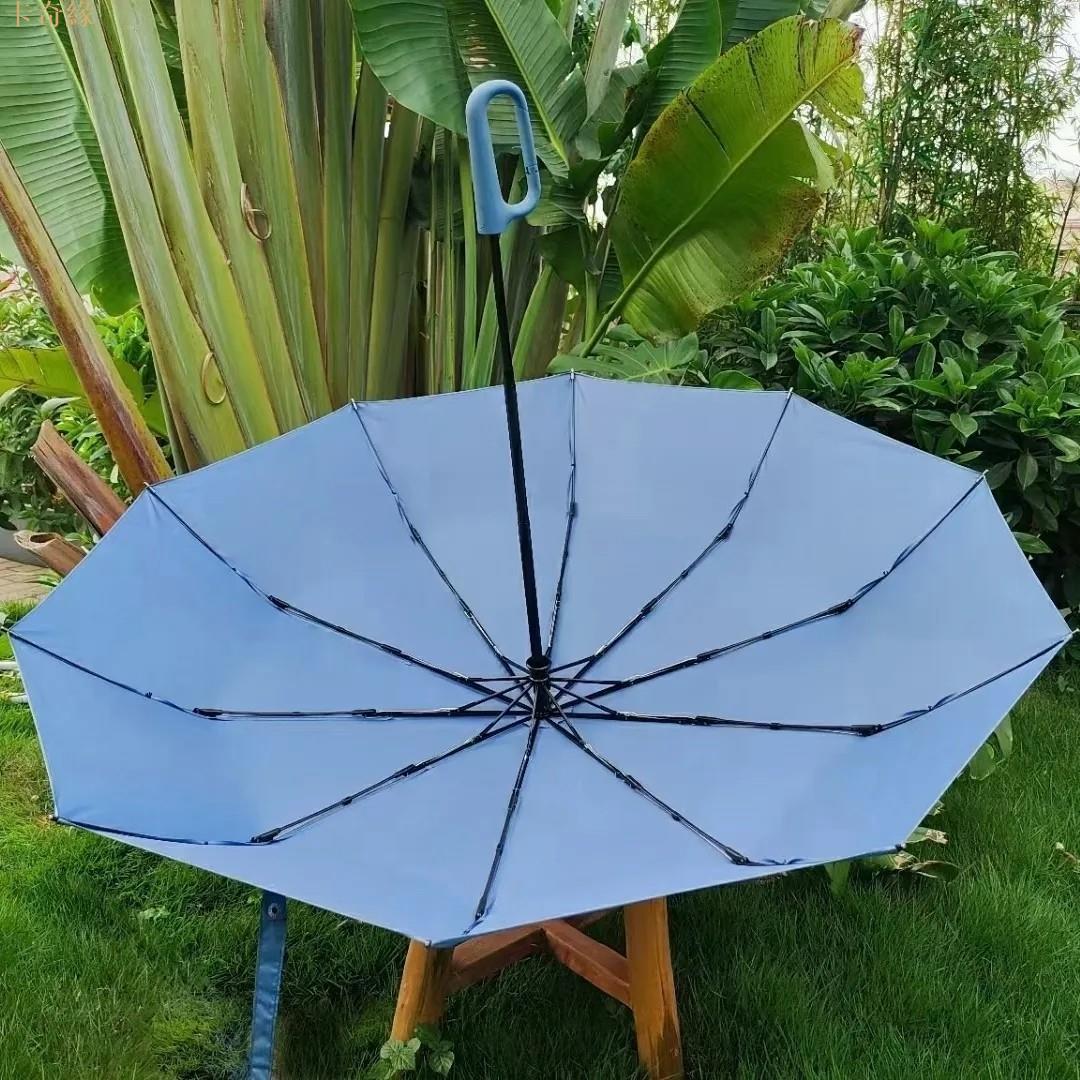 新款環扣隨心掛全自動雨傘折疊傘大號高顏值可攜式結實耐用防風學