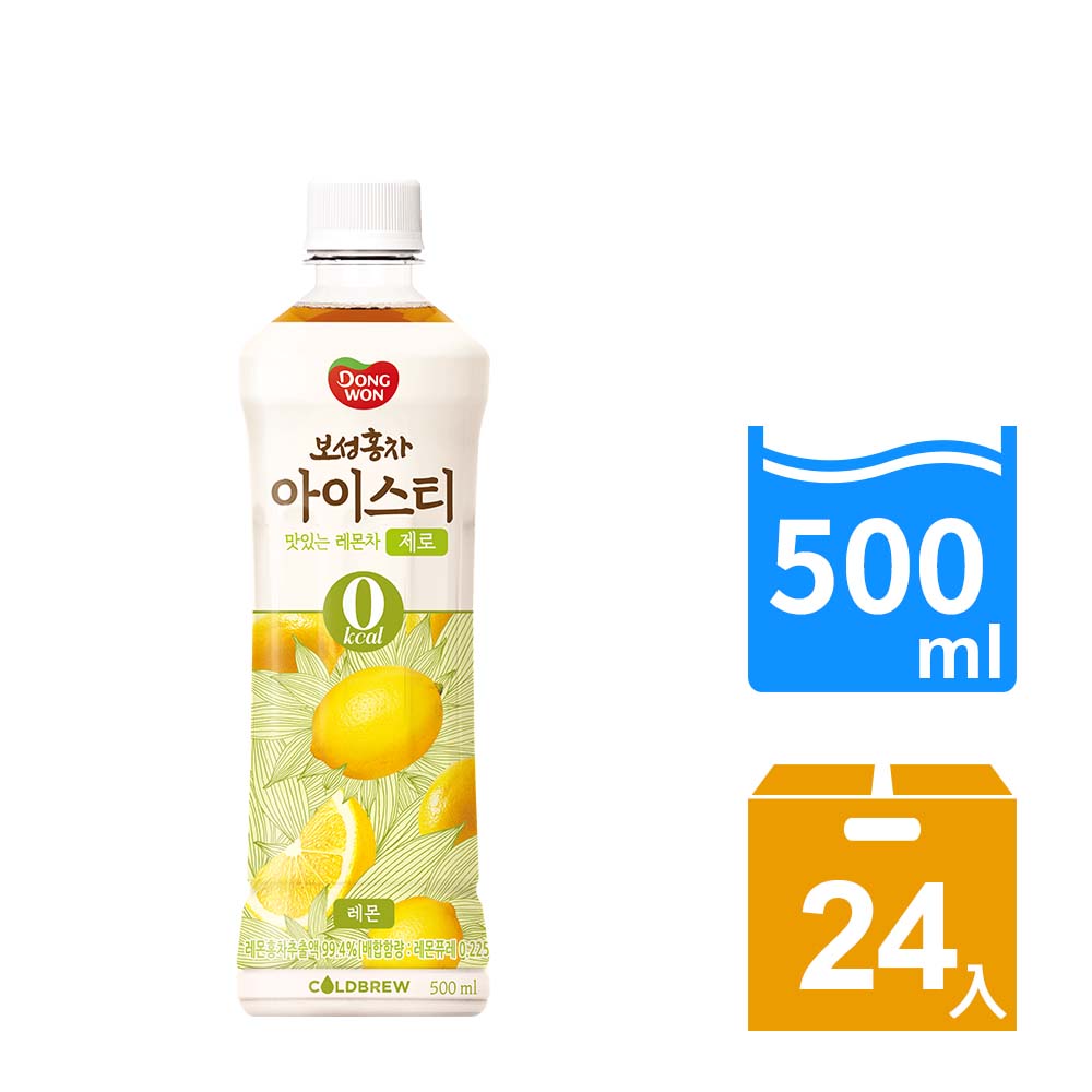 【韓味不二】東遠檸檬風味紅茶500ml*24入/箱(有效期:20270903)｜韓國必買｜韓國進口零食｜樂天熱銷Top｜韓國空運直送｜韓國美食｜韓國料理