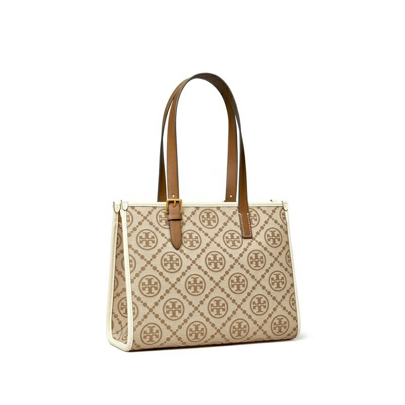 精選★TORY BURCH T MONOGRAM小號拉鍊單肩托特包女包 145535(預購)~【母親節禮物★菲尼斯 國際精品3折起 春夏新品 換季下殺】