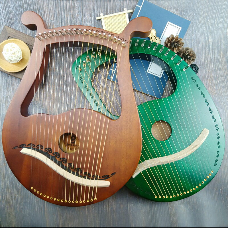 19弦萊雅琴便攜式16弦小豎琴初學者自學10弦lyre琴里拉琴箜篌樂器