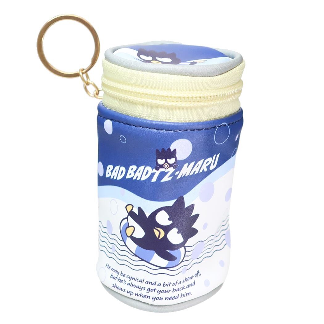 【震撼精品百貨】Bad Badtz-maru_酷企鵝~日本三麗鷗sanrio酷企鵝造型圓形收納包/零錢包*63822