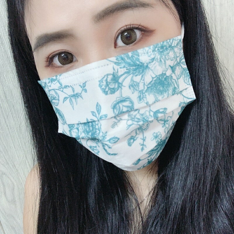 現貨│黑色玫瑰│YSH益勝軒│花系成人醫用平面口罩│醫療口罩│成人口罩│花系口罩│滿版花系│臺灣製造│KIMITHUR