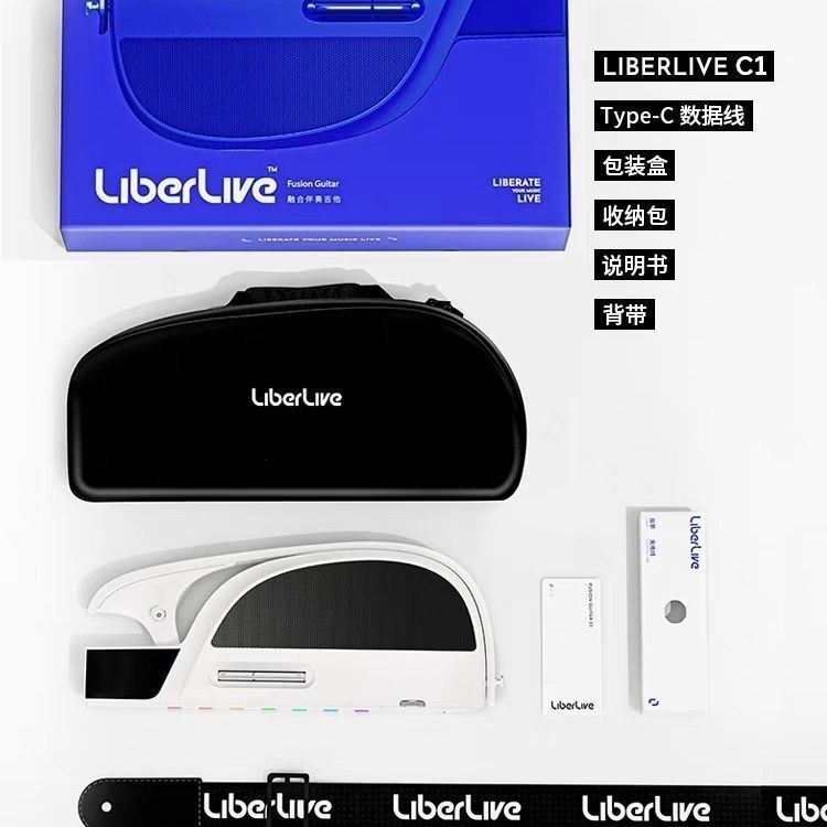 【台灣公司 超低價】【現貨】LiberLive C1 融合伴奏吉他 無弦吉他自動擋彈唱一人樂隊 6