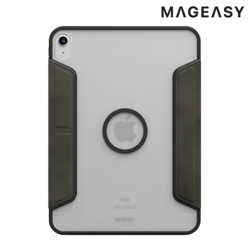 MAGEASY Apple iPad Pro 12.9 (2018~2022) Vivaz+M 多角度支架透明保護套 平板皮套 可站立 翻蓋 側翻 【愛瘋潮】