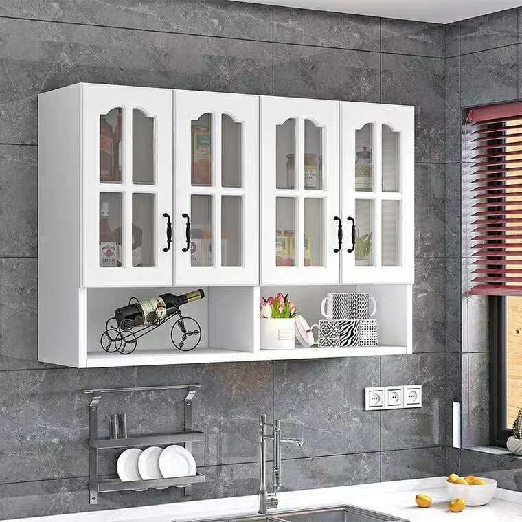 歐式廚房吊櫃墻壁櫃客廳儲物櫃家用櫥櫃掛墻收納櫃陽臺吊櫃可定製