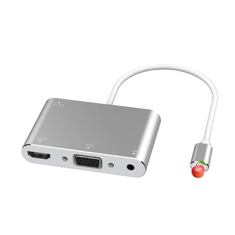 【手機直連投影】同屏器 轉換器 手機轉電視 影音傳輸線 螢幕鏡像 會議簡報 追劇神器 免安裝 即插即用 支援蘋果手機 HDMI VGA雙輸出
