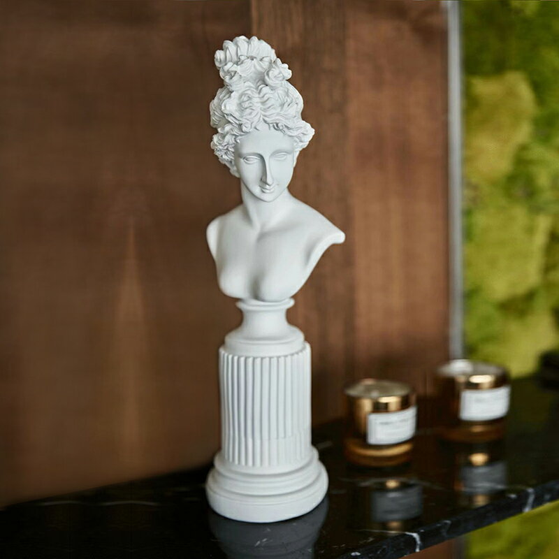 維納斯擺件北歐女神人物頭像雕塑創意家居客廳酒柜桌面裝飾品擺設