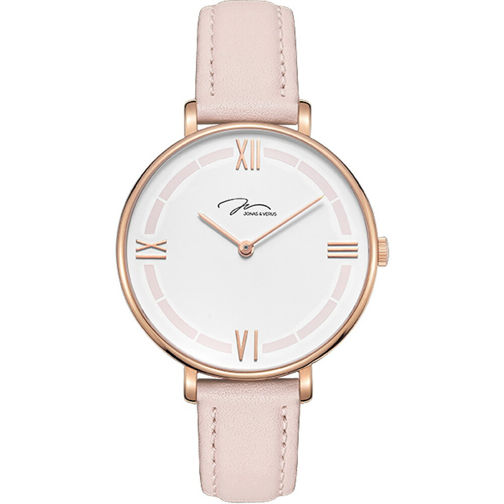 送禮首選★J&V -My Queen糸列 蜜桃款錶(X01856-Q3.PPWLR)-36mm  附提袋【全館滿額折價★APP下單點數4倍送】線上購買享_實體門市同步服務