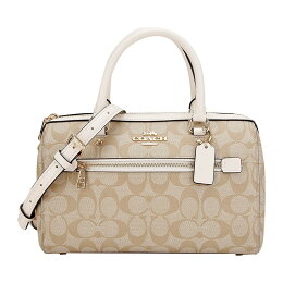 COACH老花波斯頓枕頭包