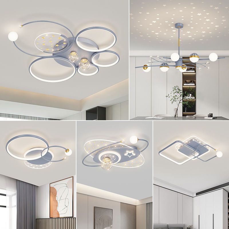 2022年新款北歐輕奢全屋燈具套餐組合大氣簡約現代智能客廳吸頂燈