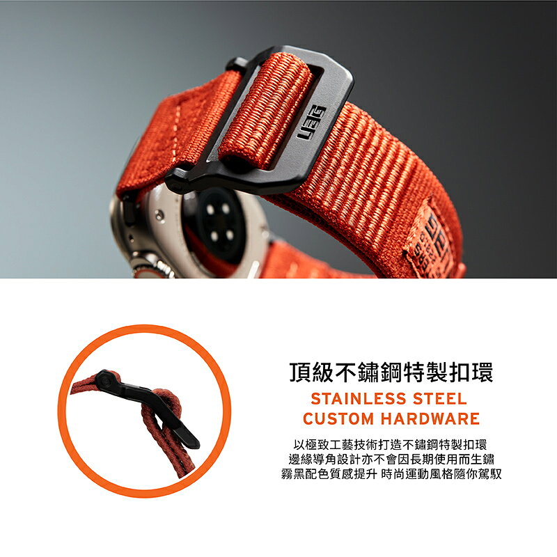 UAG Active v2 時尚尼龍  錶帶 適用 Apple Watch 適用 42 44 45 49 mm 8