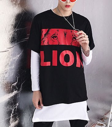 FINDSENSE H1夏季 新款 韓國 街頭 黯黑 原宿 背後字母圖案印花 時尚 寬鬆 個性短袖 半袖T恤 潮男上衣