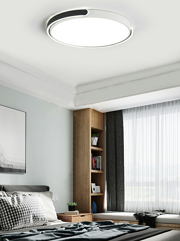北歐臥室燈led簡約現代客廳房間燈具創意個性溫馨圓形吸頂燈