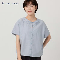 a la sha 層次花邊領短袖襯衫 a la sha 層次花邊領短袖襯衫