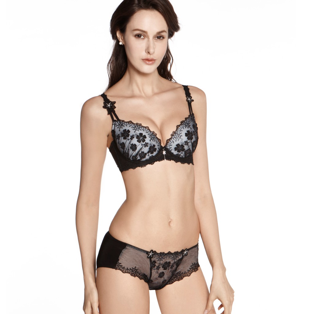 Lady 藏愛星影系列 涼感 低腰平口褲 (晶燦黑)治裝推薦 1