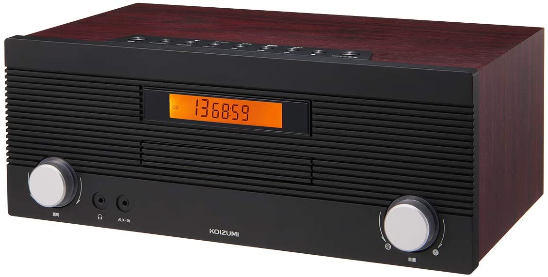 日本代購 空運 KOIZUMI 小泉成器 SDB-4708 組合音響 床頭音響 木紋 CD AM/FM 附遙控器