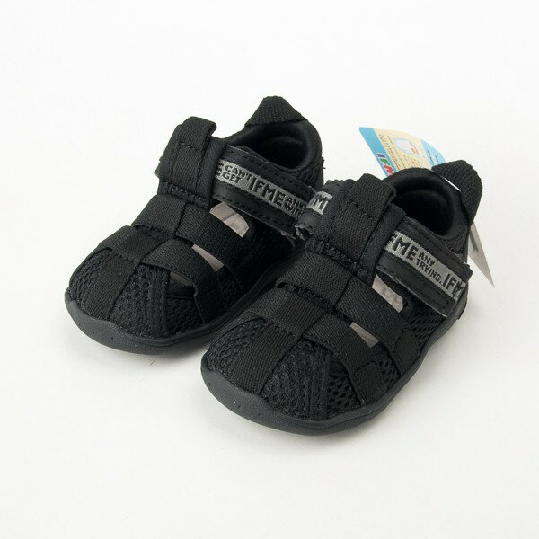日本 IFME 健康機能童鞋 -透氣休閒鞋水涼鞋款 IF20-130811 全黑 現貨