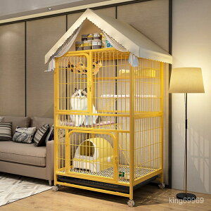 貓籠傢用室內超大自由空間貓咪別墅帶厠所貓捨貓屋寵物空籠子三層