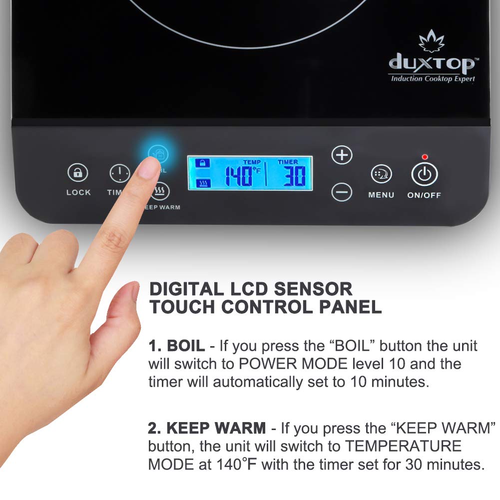 Lafraise Duxtop Lcd 1800 Watt Portable Induction Cooktop