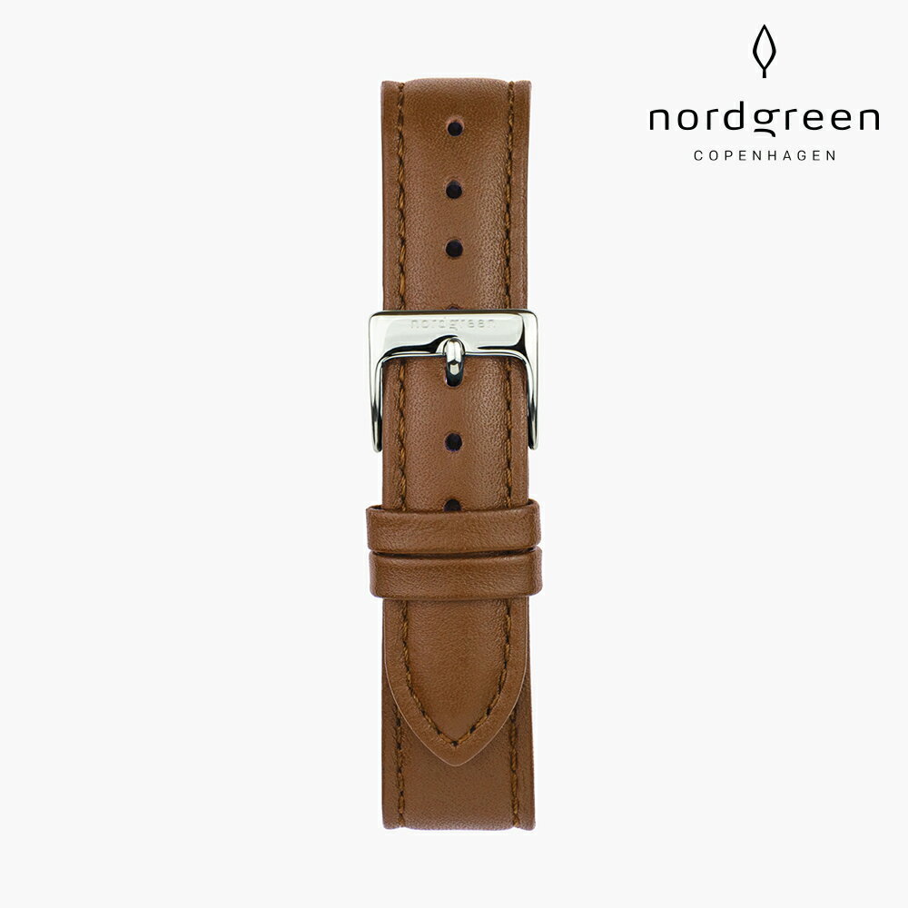 送禮首選★Nordgreen Native本真 月光銀系列復古棕真皮腕錶40mm(NR40SILEBRXX)  附提袋【全館優惠★APP下單天天點數10倍送】線上購買享_實體門市同步服務 4