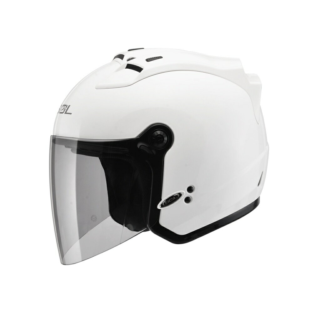 【SOL Helmets】27S開放式安全帽 (素色_素白) ｜ SOL安全帽官方商城