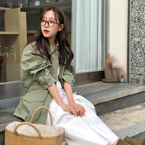 CICIGO 休閒街頭工裝風口袋寬鬆長袖夾克外套 韓國東大門女裝代購 (4色) -0402-003
