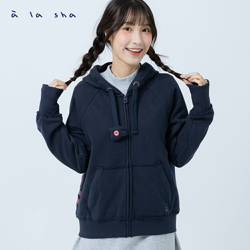 a la sha 阿財躲貓貓保暖連帽外套