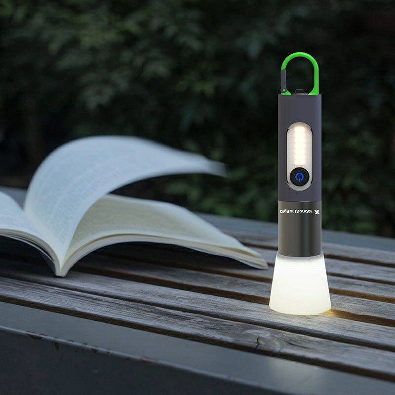新款 露營燈 多功能鑰匙扣燈 USB充電 P50強光手電 小猴子手電筒
