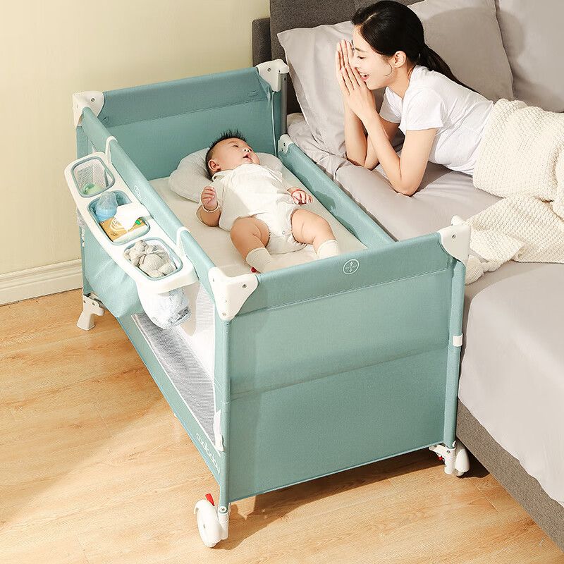 免運寶寶嬰兒床可折疊便攜式新生兒多功能兒童床移動拼接大床