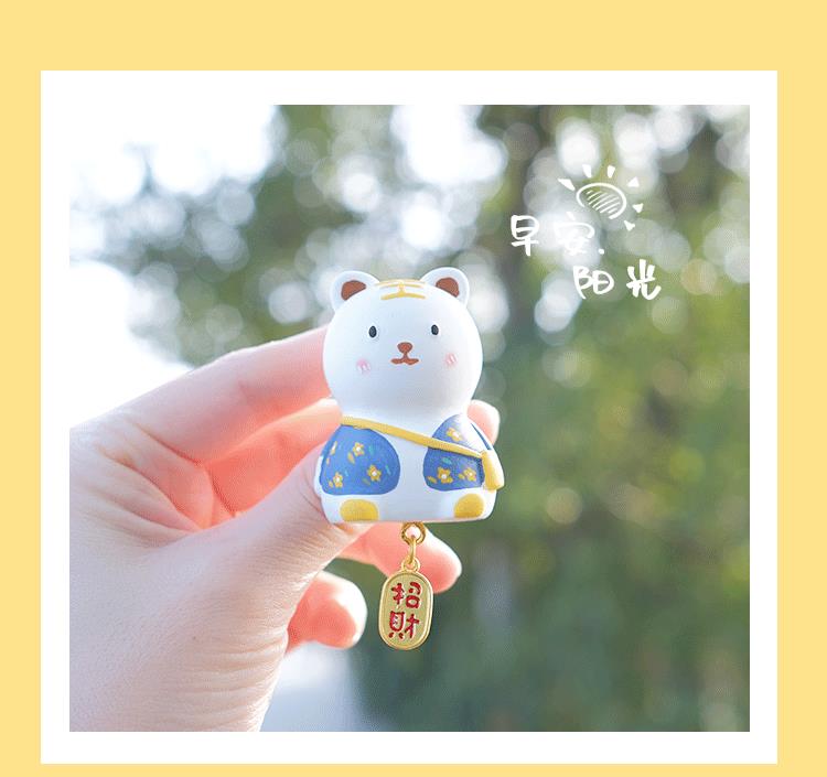 虎年吉祥物車載香水香薰汽車出風口空調香氛可愛老虎擺件裝飾用品 6