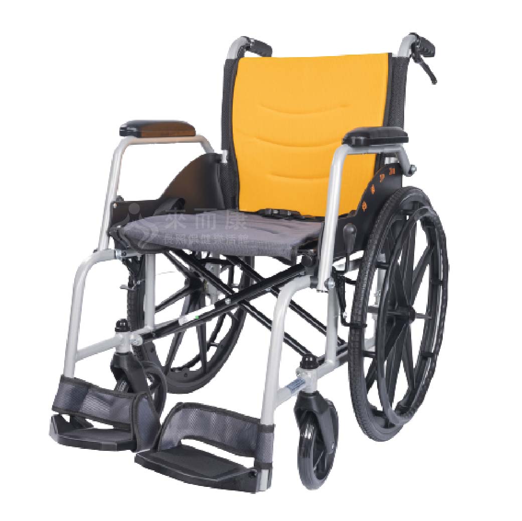 來而康 均佳 機械式輪椅 JW-G100 鋁合金輪椅 經濟型輕量化 可收合式手動輪椅 輪椅補助B款 贈 輪椅置物袋